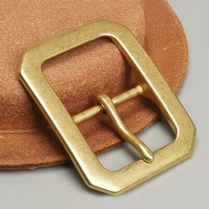 Solid Brass Belt Buckles Tongue Pin Belt Buckle Fits For 1.5 INCHES Belt Gift - Picture 1 of 6
