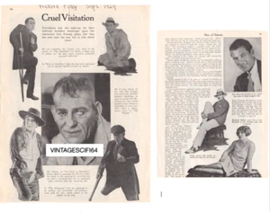 LON CHANEY SR 1929 ORIGINAL SILENT MOVIE CLIPPING  UNKNOWN PENALTY ZANZIBAR + - Picture 1 of 1