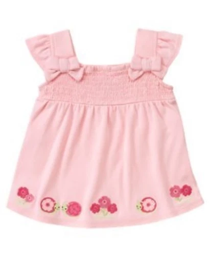 GYMBOREE FAIRY GARDEN ARCO ROSA CARACOL CALADO ALINE TOP 12 18 24 2T 3T 4T 5T NUEVO CON ETIQUETAS Foto 1 de 1