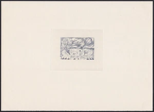 France 1946 Vignette, Balloon Post 75th Anniv. Siege of Paris 1870, Die Proof 04 - Picture 1 of 1