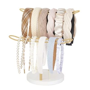 2 Tier Headband Display Stand Holder Hair Tie Dispaly Rack Organizer for Women - Picture 1 of 7