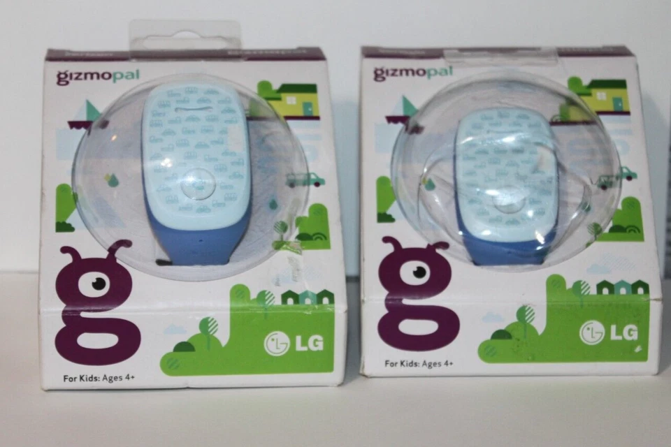 TWO ~ LG GizmoPal VC100 Blue Toy Smartwatch For Kids New In Box VERIZON - Image 1 of 4