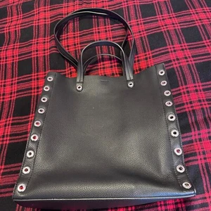 Zara basic collection big black leather women's bag - Picture 1 of 10