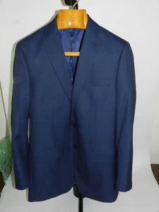 Van Heusen Mens Blazer Navy 40L Two Button Single Breasted Standard Notch Coat - Picture 1 of 10