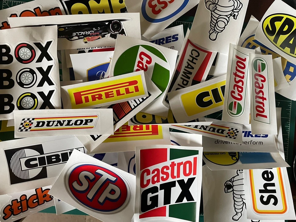 Sticker Bomb Selection with these assorted 25 Motorsport stickers - Image 1 of 1