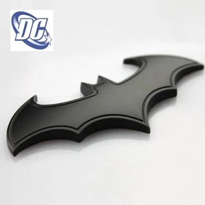 Batman Car Decal 3D Metal Auto Motorcycle Logo Laptop Decals black Chrome USA - Picture 1 of 15