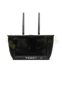 Monitor FPV 5802D 5,8 GHz 40 CH 7" con doppio Rx & DVR - droni da corsa, stock Regno Unito - Foto 1 di 5