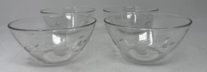 Juego de 4 cuencos de sopa/cereal grabado Princess House de cristal templado Heritage 667 - Imagen 1 de 7