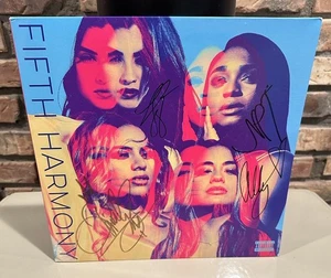 FIFTH HARMONY " Self-Titled " 5th Signed LP  Autographed 4 Members! Blue Swirl - Picture 1 of 10