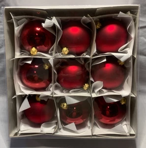 This vintage red glass ornament from European Craft - Picture 1 of 5