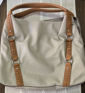 Borsa a mano Jessica Simpson beige grigia - Foto 1 di 7