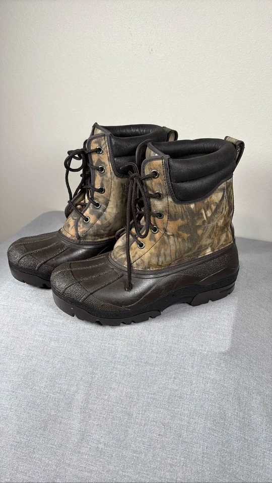Crater Ridge Mens Camo Duck Boots Insulated Waterproof Hunting Rain Snow SZ 9 - Image 1 of 4