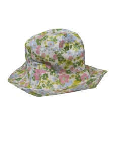 ASOS Sombrero de ala ancha Mujeres Sombrero verde-blanco-rosa look casual - Imagen 1 de 5