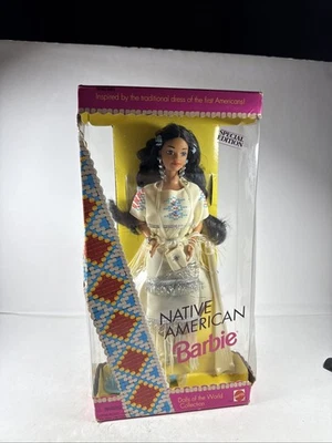 New Old Stock 1992 NATIVE AMERICAN INDIAN  Barbie Doll No. 1753 SPECIAL EDITION - Image 1 of 4
