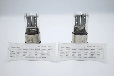 Par emparejado 6N9S / 6SL7 / 1579 / ECC35. MELZ. Base metálica. Etracer probado. 1954' Foto 1 de 4