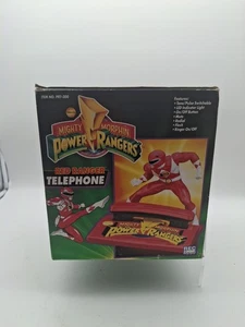 Vintage 1994 Mighty Morphin Power Red Ranger Telephone Phone Sabans NIB - Picture 1 of 3