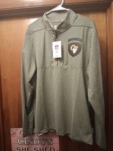 Los Angeles Rams Nike Salute to Service 1/2 Zipped Long Sleeve Shirt NFL Herren L - Bild 1 von 15