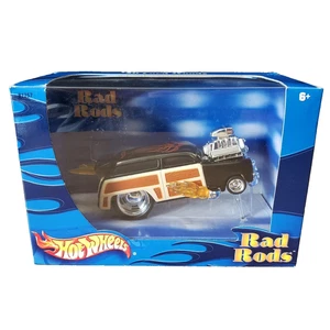 Hot Wheels 1950 Ford Woody aste ruota pressofuse 1:50 nere - Foto 1 di 8