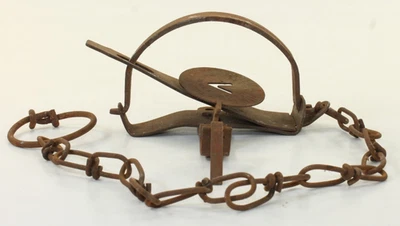 Oneida Victor No. 1 1/2 JUMP Trap Leghold Foothold Muskrat Trapping USA Steel - Image 1 of 4