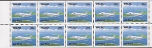 Palau - 1989 Embraer EMB-110 Airplane Booklet Pane of 10 Stamps #C19a - Picture 1 of 1