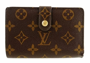 Authentische Louis Vuitton LV Monogramm Canvas Leder Französisch Kompakt Clutch Geldbörse - Bild 1 von 10
