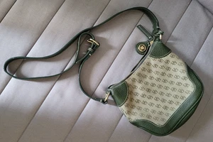 Dooney & Bourke Green And Tan Crossbody Bag - Bild 1 von 6