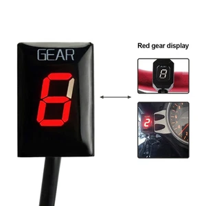 Motorcycle Red Gear Indicator 6 Speed Digital Indicator For YAMAHA Yzf-R6 01-16 - Picture 1 of 6