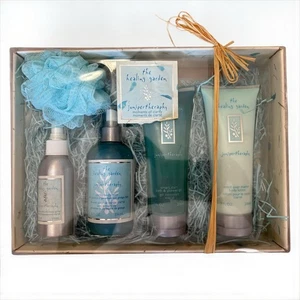 The Healing Garden Juniper Therapy Gift Set Total Focus Starter Kit Vtg Rare Htf - Picture 1 of 5