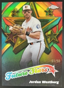 2025 Topps Chrome Jordan Westburg Future Stars Gold Refractor /50 Orioles #FS-20 - Picture 1 of 2