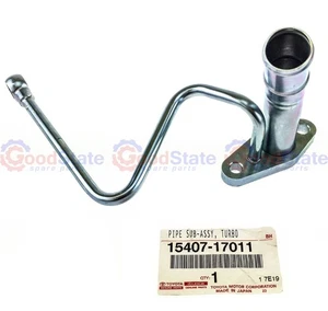 Genuine Toyota LandCruiser HDJ81 1HD T 4.2 Diesel Turbo Oil Drain Feed Pipe Tube - Picture 1 of 2