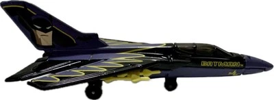 Vintage Matchbox Tornado DC Batman Jet Aircraft Black Purple Die Cast 2000 - Image 1 of 4