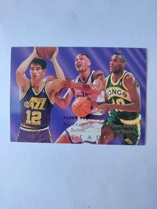 1994-95 NBA Fleer Team Leaders #9 of 9 Shawn Kemp / John Stockton / Rex Chapman - Picture 1 of 2