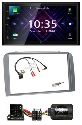 JVC DAB 2DIN Lenkrad Bluetooth USB Autoradio für Alfa Romeo 147 GT 04-10 silber - Bild 1 von 4