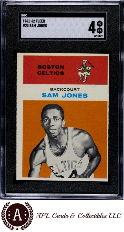1961 Fleer #23 Sam Jones SGC 4 - Image 1 of 2