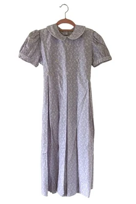 Strasburg Children Girls Purple Collard Floral Summer Dress Size 12Y Cottagecore - Image 1 of 4