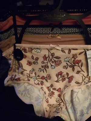  5 Pack Delta Burke Panties Briefs, Size 2X, Style DB9271, NEW with Tags - Image 1 of 4