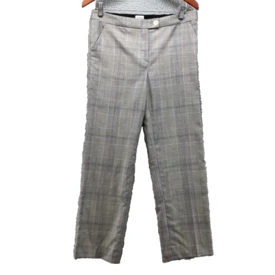 Armani Collezioni Dress Pants Womens 8 Black Houndstooth Plaid Career Office - Image 1 of 4