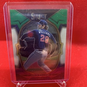 2023 Panini Select Gavin Williams Green & Purple Prizm #/199 Concourse Cleveland