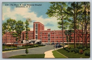 Postcard Moses H Cone Memorial Hospital Building Greensboro NC B11 - Picture 1 of 2
