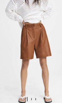 Pantalones cortos de cuero Rag and Bone talla 0 $499  Foto 1 de 4