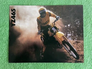 RARE ORIGINAL 8.5x11 VINTAGE 1980 YAMAHA YZ465 YZ 465 DEALER SALES BROCHURE - Picture 1 of 4