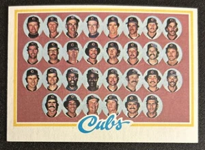 1978 Topps Cubs Team 302 Dave Kingman Bobby Murcer Rick Reuschel Bruce Sutter VG - Picture 1 of 2