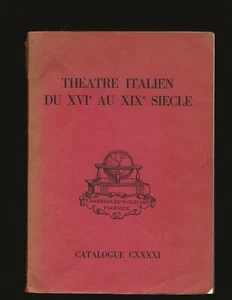 Italienisches Theater vom 16. bis 19. Jahrhundert (Katalog CXXXXI) - Bild 1 von 3