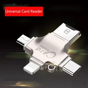 All in one USB Type C TF Card Reader for iPhone 13 12 11 Pro X 8 7 OTG Android - Picture 1 of 11