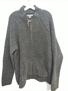 NATURAL REFLECTIONS Cardigan Heavy Full Zip Green Size XXL Pocket - Picture 1 of 9