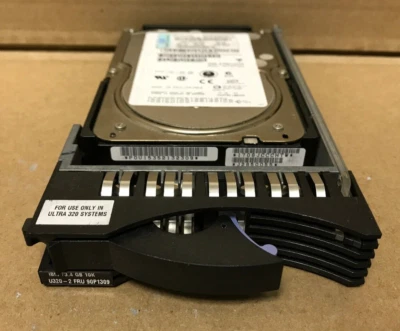 IBM 90P1309 73 GB SCSI U320 10KRPM HARD DRIVE with tray - Image 1 of 3