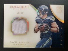 Zach Miller, Seattle Seahawks, Patch, Football, NFL, Immaculate Collection,54/86