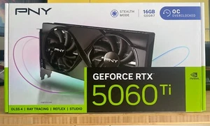 PNY RTX 5060 Ti- OC-16GD video card GDDR7 PCI-E 5.0 | In Hand | Fast Shipping - Picture 1 of 3