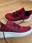 Adidas Red Burgandy White Trainers UK Size 5 Cloudfoam Worn Once