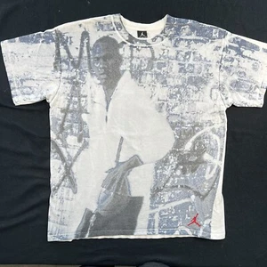 Vintage 00’s Michael Jordan T Shirt Sz Large All Over Print NBA Basketball - Picture 1 of 7